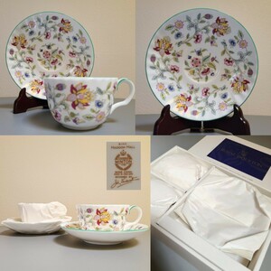 6* unused photographing therefore breaking the seal MINTON Minton is Don hole coffee tea cup & saucer 2 customer set Western-style tableware in box other great number exhibiting!