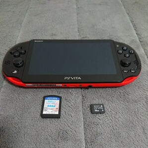 SONY PSVita PCH-2000 赤黒 SDカード16G PSVITA