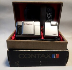 【1円スタート】初代 CONTAX T Carl Zeiss Sonnar 38mm F2.8 ゾナー コンタックスＴ ストロボ付き