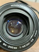 M【5ｄ93】Minolta ミノルタ a5700i　ＡＦ ＺＯＯＭ 80-200ｍｍｆ4.5-5.6 46ｍｍ フィルムカメラ レンズ カメラ 一眼レフ セット売り_画像7