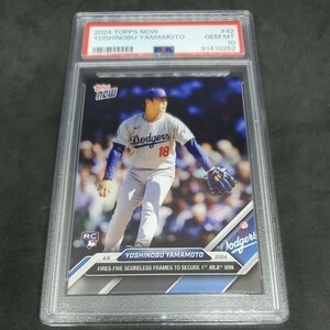 2024 Topps now NO42 山本由伸 yoshinobu yamamtoドジャース PSA 10 その1