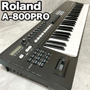 美品 Roland ローランド MIDIキーボードコントローラー A-800PRO-R 61鍵盤 A-800PRO 鍵盤楽器 作曲 打込