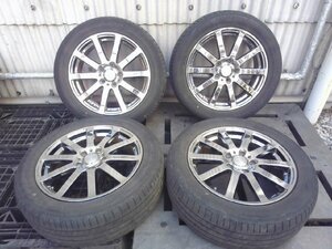 ☆ 無限 MUGEN NR 17インチ アルミホイール 4本 215/55R17 ★ 個人宅配達不可 ★ 【中古】