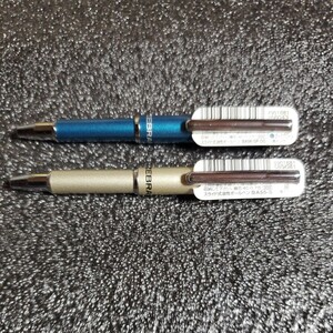 【送料込み】ゼブラ 伸縮ボールペン SL-F1 mini 未使用 ダークグリーンと銀の2本セット 