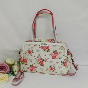 【1331】キャスキッドソン　Cath Kidston　フラワープリント2wayショルダーバッグ 