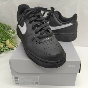 【1364】ナイキ　NIKE　エアフォースワンレトロQS ブラック　ホワイト　サイズUS5 レディーススニーカー