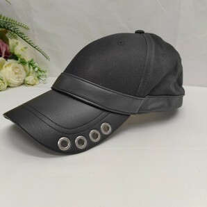【1452】ディーゼル　DIESEL　COSNAP 合成皮革　コットンツイル　アジャスター　メンズキャップ　帽子　定価1万5千円ほど