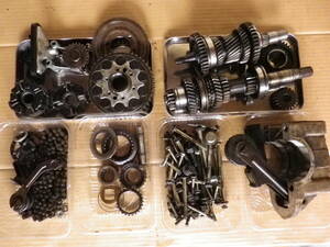  Honda N360 Junk parts sprocket oil pump p bolt mission guide roller chain various together 