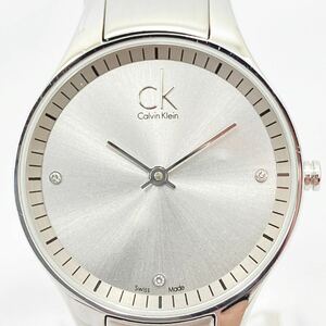 Calvin Klein CK Calvin Klein K43231 silver face quartz lady's wristwatch koma attaching 05-0415