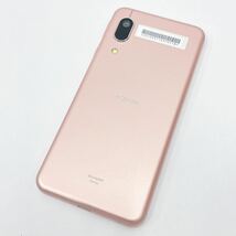 動作品 SHARP シャープ AQUOS アクオス センス3 ベーシック SHV48 ピンク スマートフォン 05-0410〇_画像1