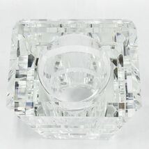 美品 KAGAMI CRYSTAL グラビティ フラワーベース 花瓶 ガラス クリスタル 置物 インテリア 箱有 05-0420☆_画像6