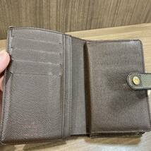 LOUIS VUITTON ルイヴィトン ダミエ エヌベ 小物 財布 二つ折り財布 がま口 ポルトフォイユ ヴィエノワ レディース ブランド アイテム_画像5