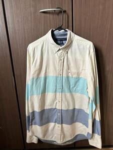 中古★TOMMY HILFIGER 長袖ボタンダウンシャツ 春夏秋冬　トミーヒルフィガー　売り切り　1円スタート