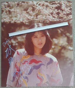 城戸真亜子　カネボウの君にクラクラで有名な真亜子さんの撮影会で撮った写真にサインを書いて貰った半切写真 コピーや複写では有りません