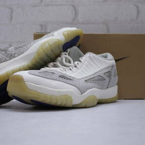 19【1円～】NIKE ナイキ Air Jordan 11 Low Retro IE OG Cobalt AJ エアジョーダン 11 ロー レトロ コバルト 130270-10 スニーカー 27.5cmの画像1