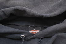 103【1円～】ハーレーダビッドソン(HARLEY-DAVIDSON) Hoodie フーディパーカー 2004 Lサイズ ブラック_画像4