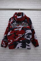 217【1円～】Supreme シュプリーム NIKE ナイキ 22SS コーデュロイフーディージャケット ブルゾン REDCAMO Mサイズ_画像2