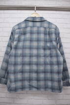 232【1円～】PENDLETON（ペンドルトン）オンブレウールチェックシャツ 70's XLサイズ U.S.A_画像2