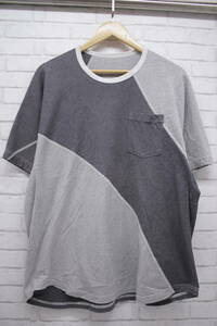 783【1円～】COMME des GARCONS コムデギャルソン EH-T008 ブラック グレー Tシャツ 半袖 Mサイズ