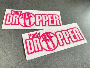 送料無料♪ Panty dropper ステッカー 【ピンク】お得2枚セット JDM USDM US BMX skateboard jet ski アメ車 旧車 世田谷ベース