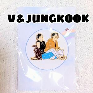 【新品未使用】 BTS キムテヒョン テテ V JUNGKOOK ジョングク グク グテ ピンバッジ ピンバッチ ピンズ