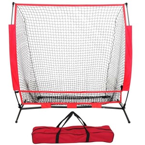 [ stock . little ] baseball practice net development size 153x153cm home . lamp ball receive net folding type batting net . lamp practice training 