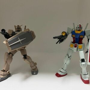 HGUC & EG(卵殻プラ) RX-78-2 ガンダム 素組完成品2体セット　ジャンク　オマケ付き