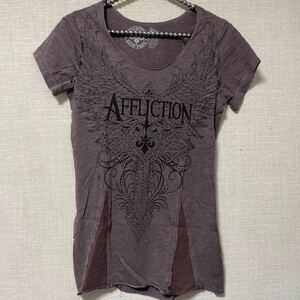 AFFLICTION LORIELLE Tシャツ 新品 Sサイズ #tatoo #バイカー #hiphop #格闘技 #スケーター #ローライダー #f2k #ストリート #アメ車 #MMA