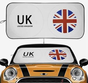 【送料無料】MiniCooper MINIフロント用サンシェード 折りたたみ ユニオンジャック