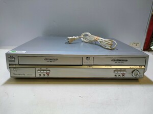 E358(中古現状、即発送）パナソニック VHS一体型DVDレコーダーDMR-E75V(電源付き)