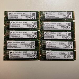 used SSD MICRON 256GB M.2 10 pieces set postage included free shipping 
