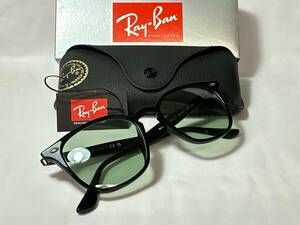 *23634 RayBan RB4258F черный рама светло-зеленый линзы мужской бренд солнцезащитные очки 