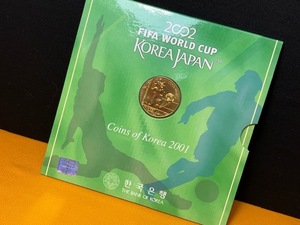 ※23802 2002 FIFA WARLD CUP 記念硬貨 韓国VS日本 2001年 外貨