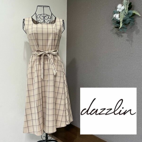 【新品・タグ付き】ダズリン dazzlin チェックワンピース ノースリーブ