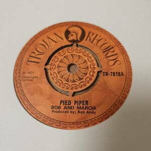Bob Andy & Marcia Griffiths - Pied Piper / Save Me // Trojan Records 7inch / Rocksteady / AA2092