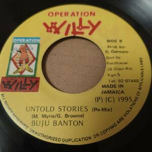 Buju Banton - Untold Stories // Operation Willy 7inch / Dancehall Classic / Dean Frazer - Saxaphone Stories / AA2219