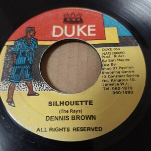 *Baby I Love Youoke* Dennis Brown - Silhouette / // Duke 7inch / Dancehall Classic / Alton Ellis / AA2258