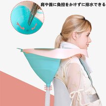 折り畳み式洗髪器 ポータブルシャンプー台 シャンプー洗面器 洗髪槽 介護用品 軽量 素材 寝たきり介護者用/妊娠/入院/高齢者/子供 空気入れ_画像3