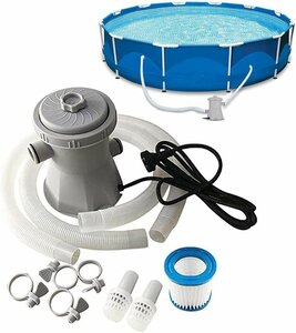 Pvc electric pool filter pump is,300 gallon Large * water filter . circulation repeated use possible 110V-220V home use pool cleaner 