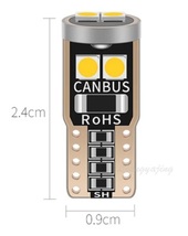 ●送料無料●明るい●高コスパ商品●無極性 Cubus T10 LED バルブ 2球セット ホワイト 6chip LED ヒートシンク 5w ポジション ナンバー灯_画像2