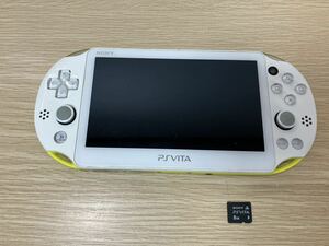 [ Junk exhibition ]SONY Playstation VITA PCH-2000 body only memory card 8GB[ game 13]