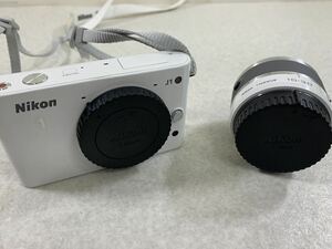 Nikon 1 J1 デジタルカメラ ニコン ミラーレス一眼カメラ　10-30mm ホワイト レンズセット