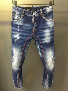 新品 Dsquared2 サイズ52 ディースクエアード ジーパン Gパン パンツ ボトムス デニム ジーンズ　2024052401