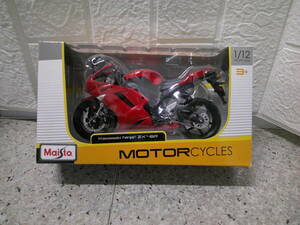 S-035　マイスト 1/12 カワサキ Ninja ZX-6R Maisto 1/12 ZX 6R オートバイ Motorcycle バイク Bike Model ロードバイク　赤　RED