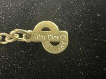 【5M16】 1円スタート Christian Dior クリスチャンディオール ネックレス CDロゴ ゴールドカラー 重量 約 3.23g _画像7