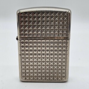 【4R24】 1円スタート ZIPPO / J 15 ジッポー アーマージッポ シルバーカラー オイルライター 喫煙具 火花確認済