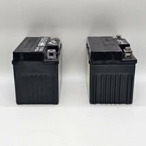 【4A39】1円スタート YUASA GSYUASA YTX4L-BS 2点セット 3.2Ah(20HR) /CCA 50A 40A 台湾ユアサ バッテリー_画像2