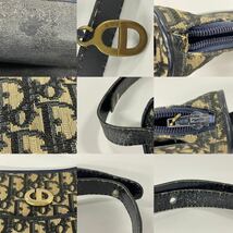 【5R12】1円スタート Christian Dior クリスチャン ディオール トロッター CDロゴ ショルダーバッグ ハンドバッグ _画像10