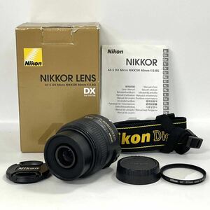 【5M20】1円スタート Nikon DX AF-S Micro NIKKOR 40mm 1:2.8G ニコン ニッコール マイクロ カメラレンズ 箱付き 