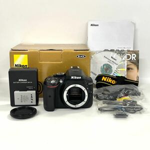【5M19】1円スタート Nikon D5300 ニコン デジタル一眼レフ ボディ ブラック デジタルカメラ 箱付き